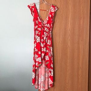 NWT BBDakota red poppy dress